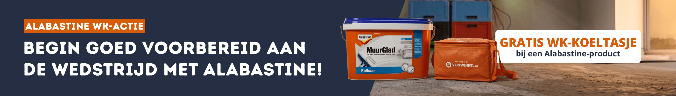 Begin goed voorbereid aan de wedstrijd met Alabastine