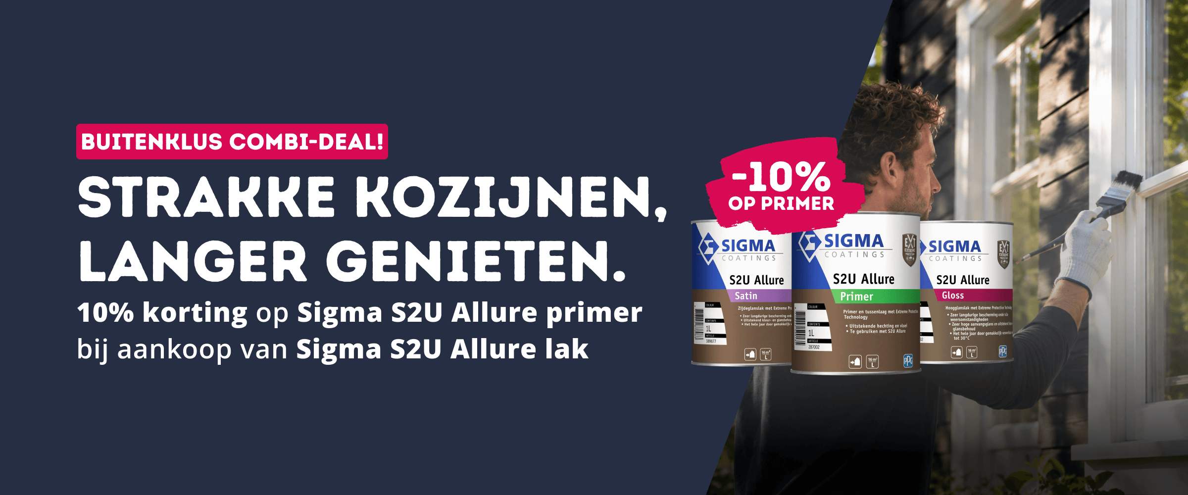 10% korting op  Sigma S2U Allure primer bij aankoop van Sigma S2U Allure lak