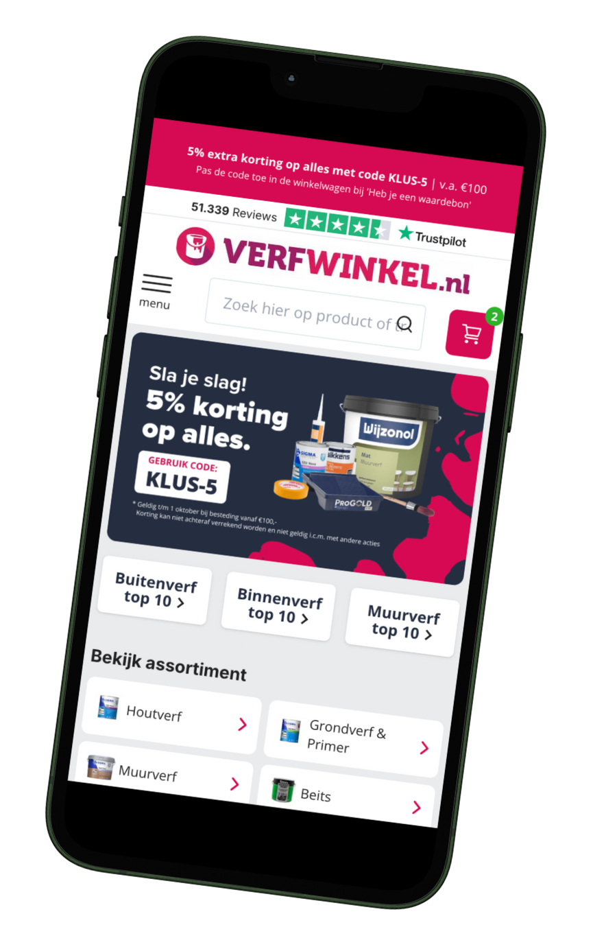 Verf koop je bij online bij Verfwinkel.nl